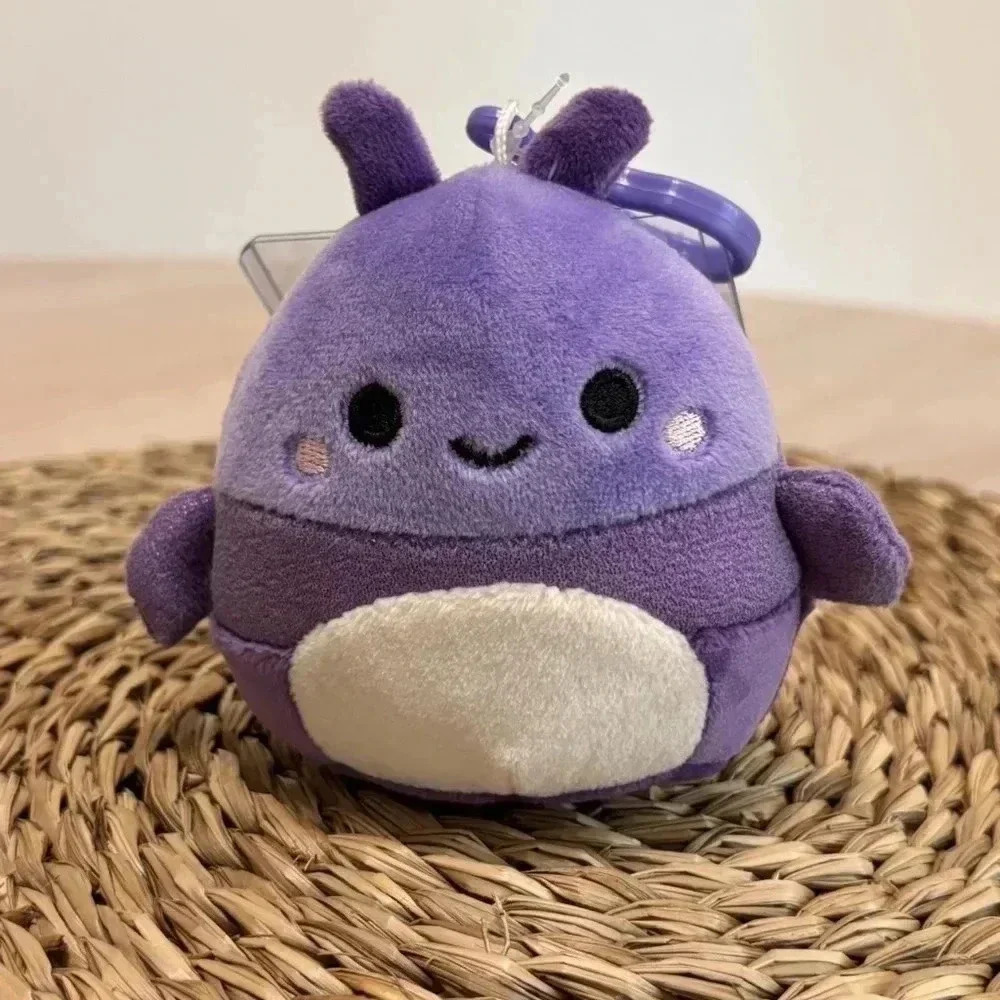 Axel squishmallow purple clip beetle kids Kelley toy stuffed animal school bag